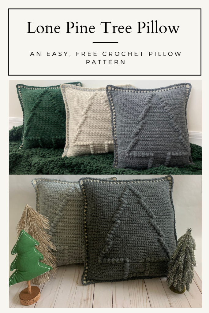 crochet tree pillow Pinterest
