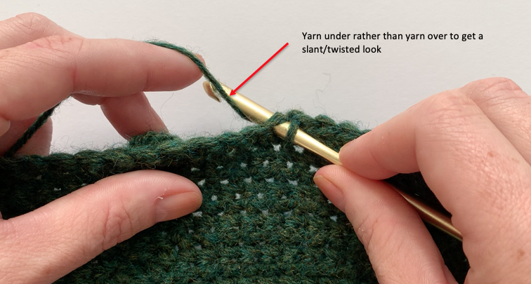 Crochet pillow stitch