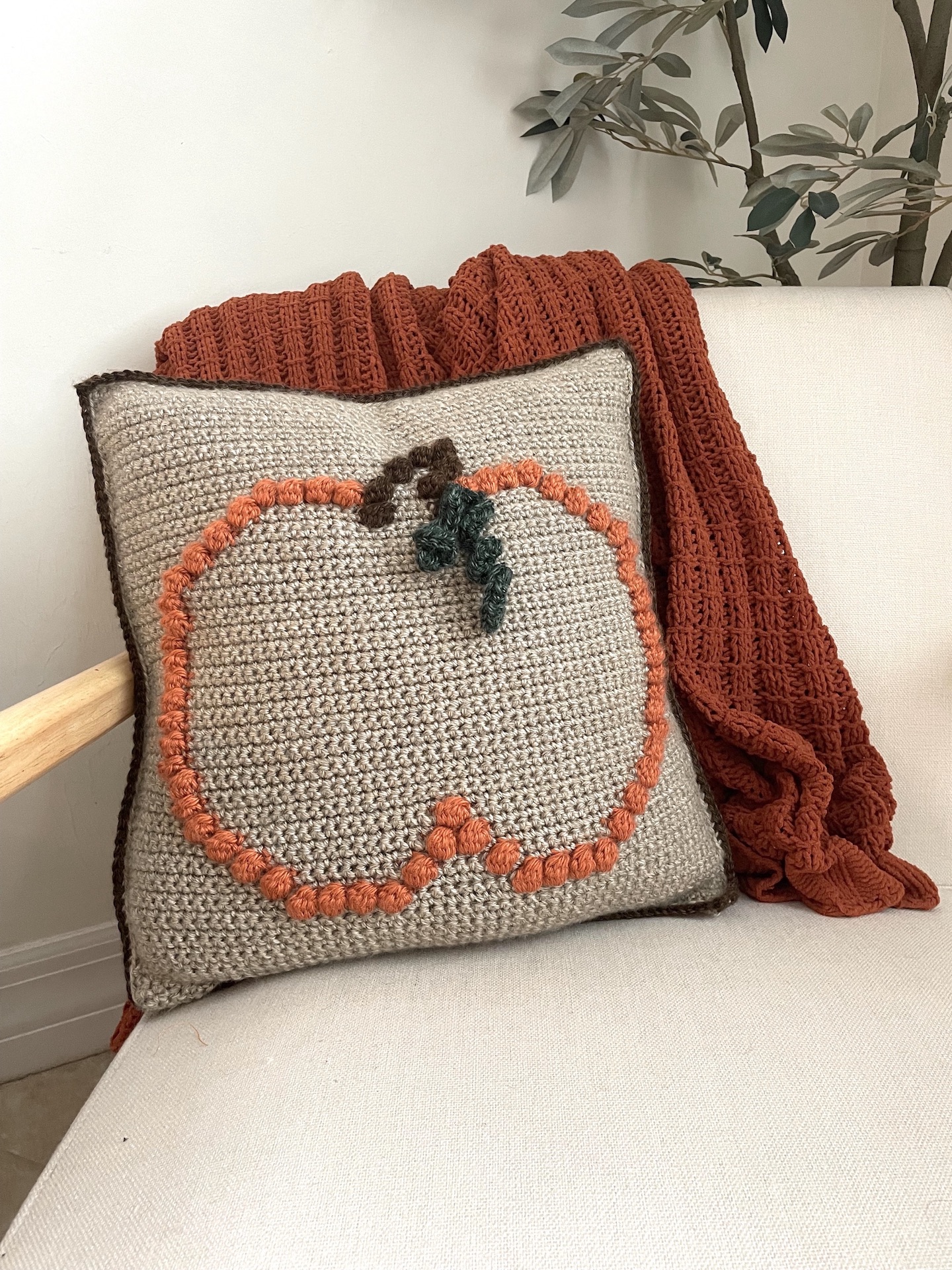 Crochet Pumpkin Pillow Pattern Crochet Pillow Pattern The Hyper Hook