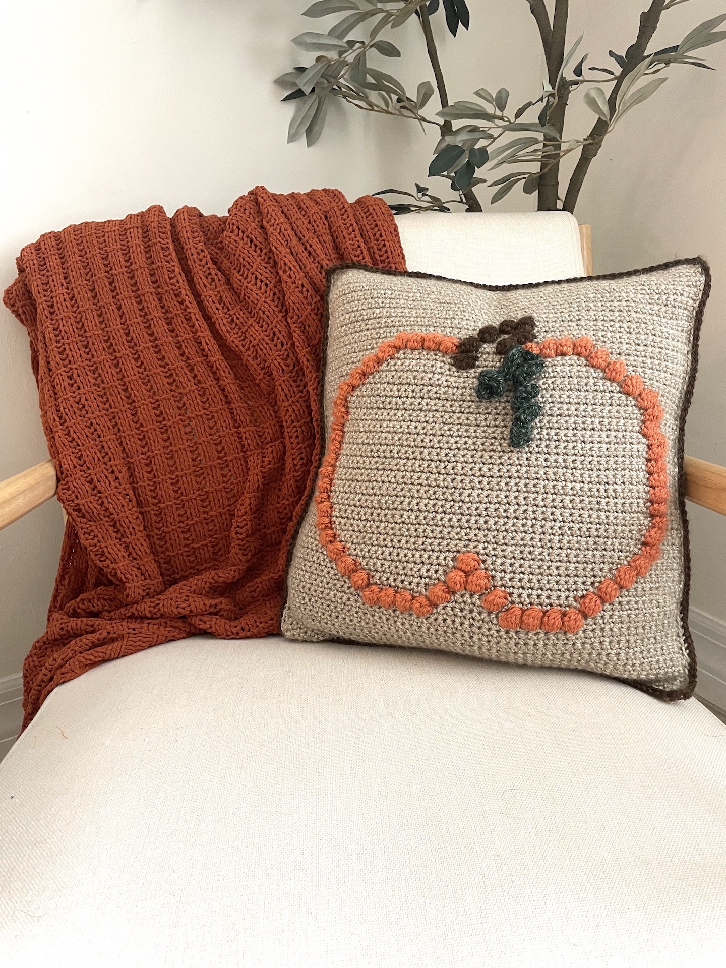 Crochet Pumpkin Pillow Pattern Crochet Pillow Pattern The Hyper Hook